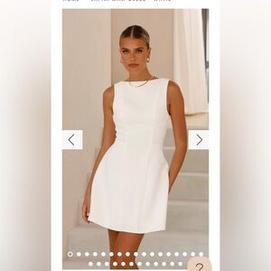 Billy J. White mini dress. Size 6 AU. NWT